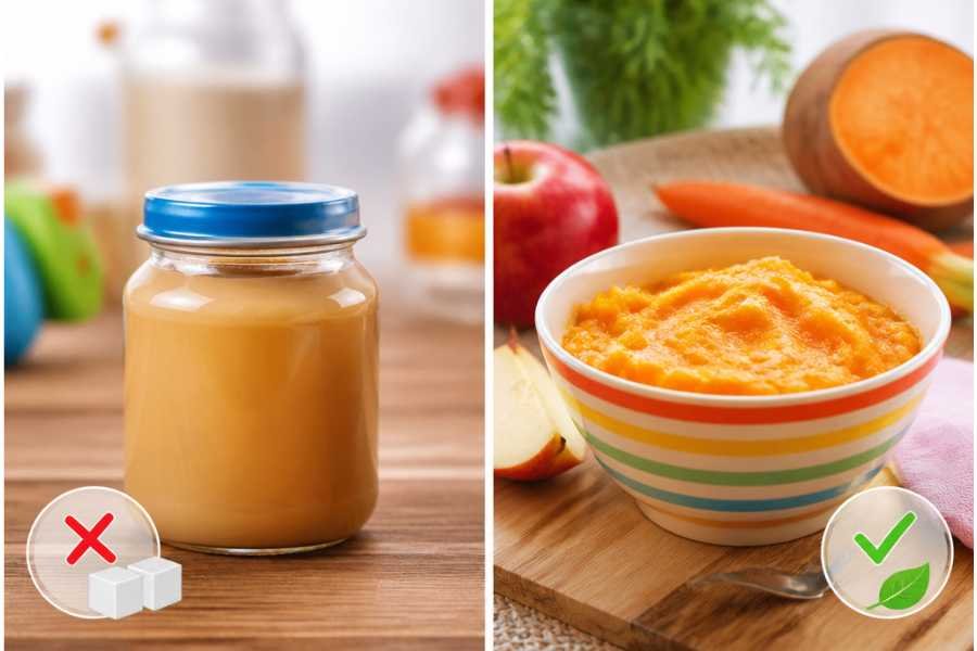 Store-bought purée vs. homemade purée